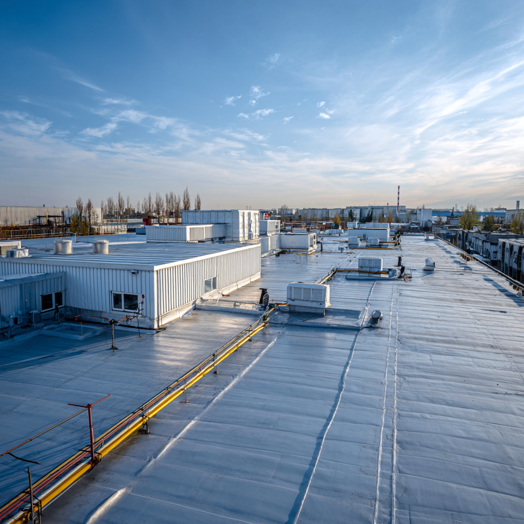 flat and metal roof cladding